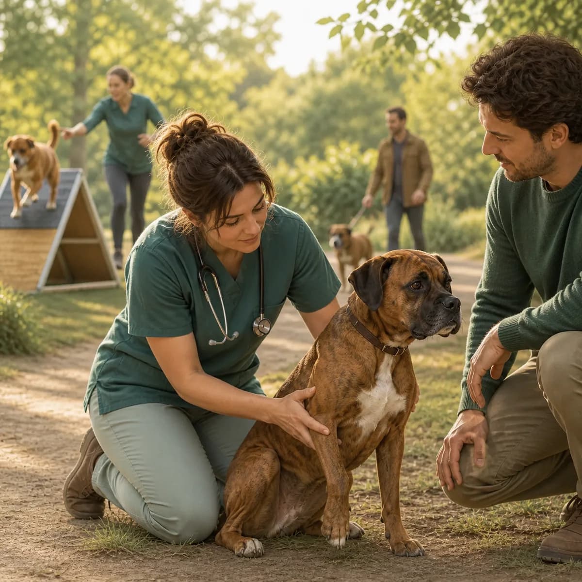 Illustration éditoriale originale créée pour l’article « Choisir une activité adaptée à son chien »