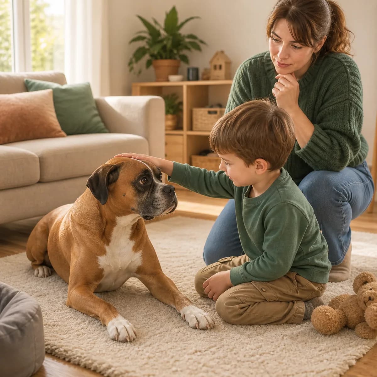 Illustration éditoriale originale créée pour l’article « Adopter un chien quand on a des enfants »
