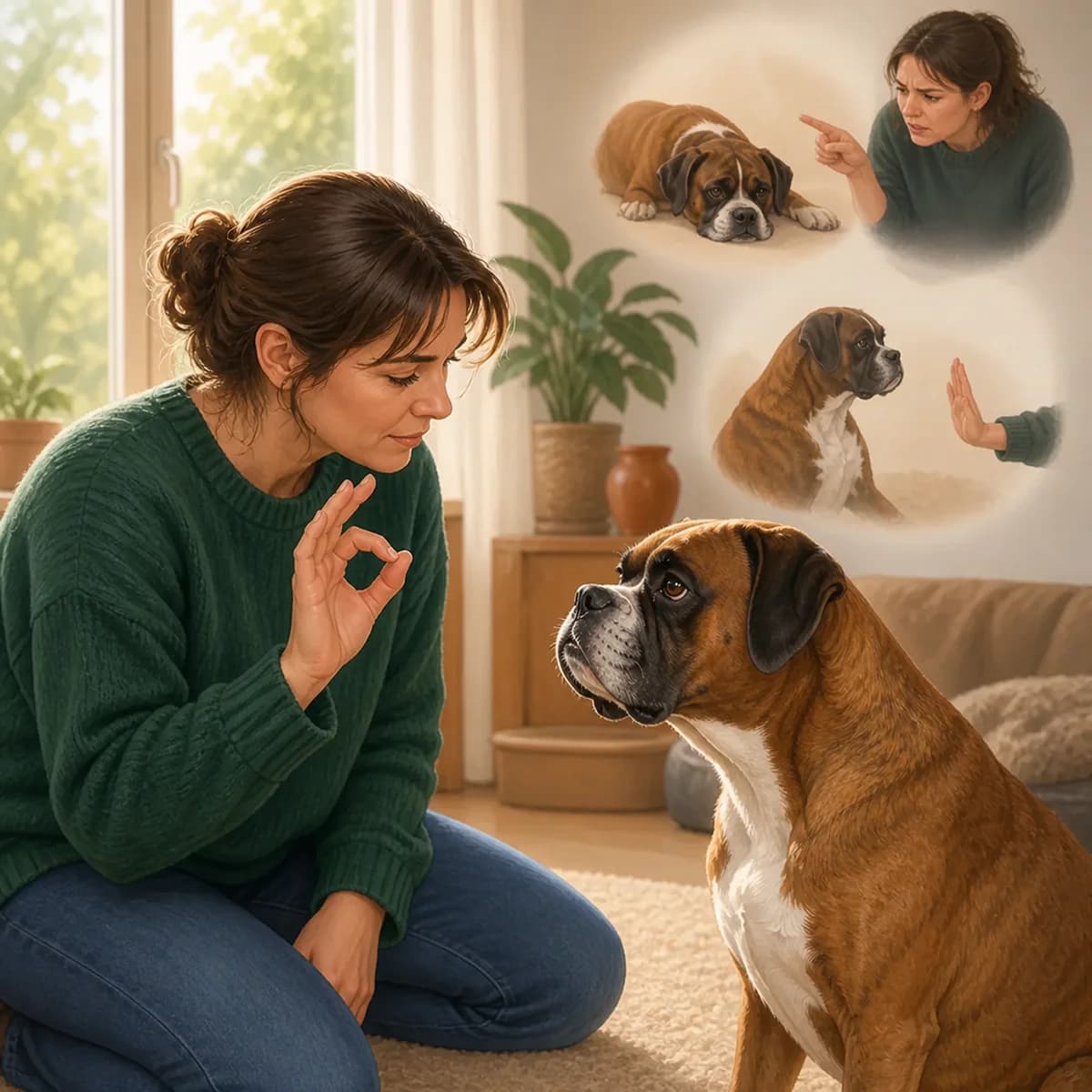 Illustration éditoriale originale créée pour l’article « Accompagner un chien qui devient sourd »
