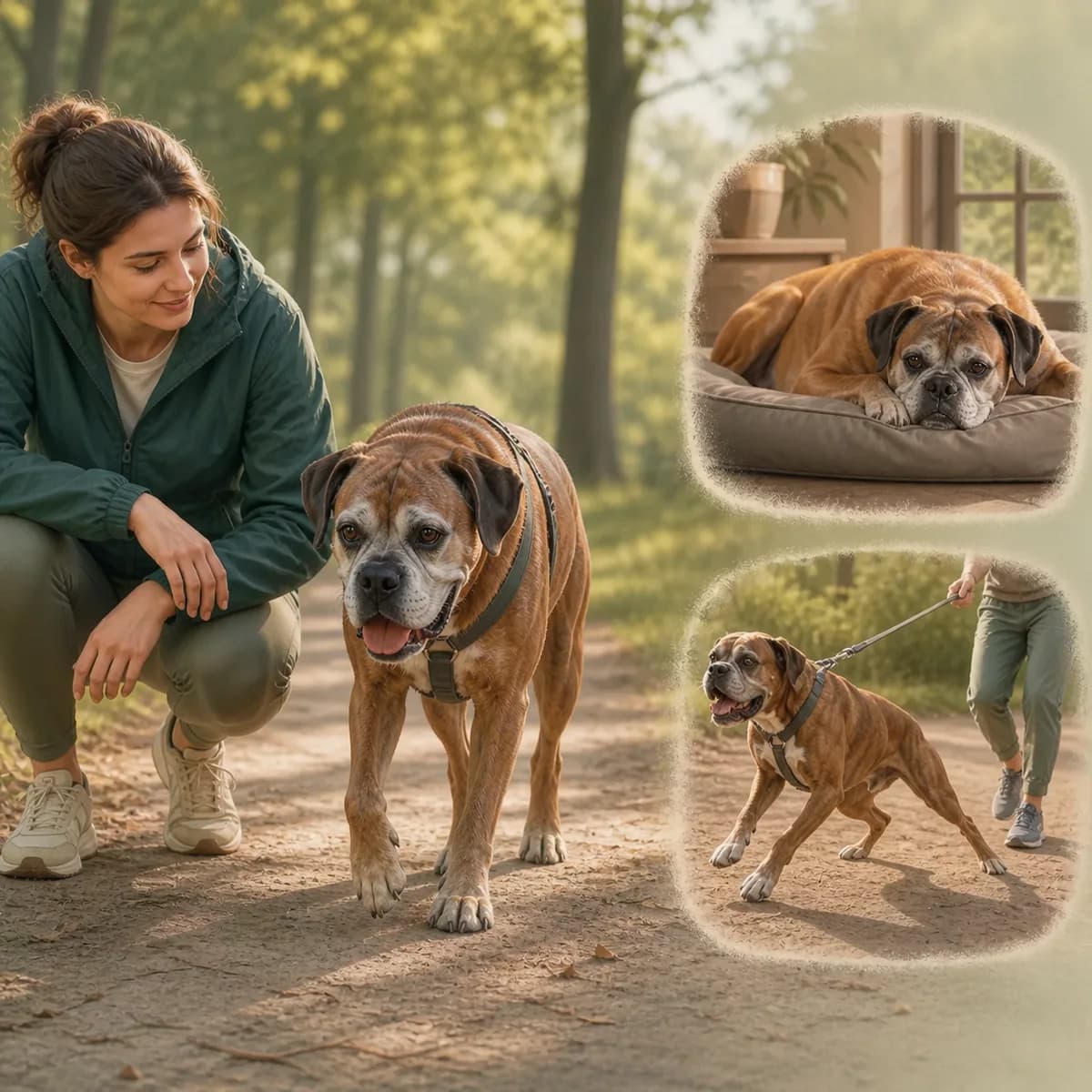 Illustration éditoriale originale créée pour l’article « L’activité d’un chien âgé »