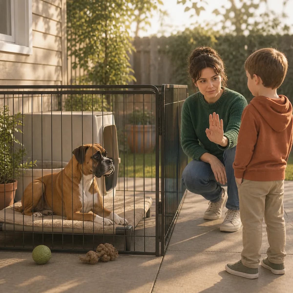Illustration éditoriale originale créée pour l’article « Le chien qui ne supporte pas les enfants »