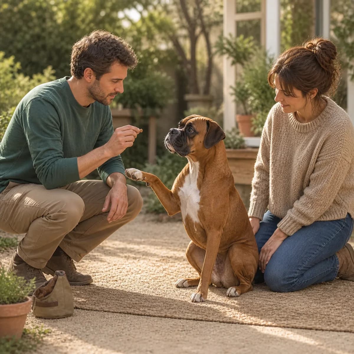 Illustration éditoriale originale créée pour l’article « Apprendre un tour à son chien »
