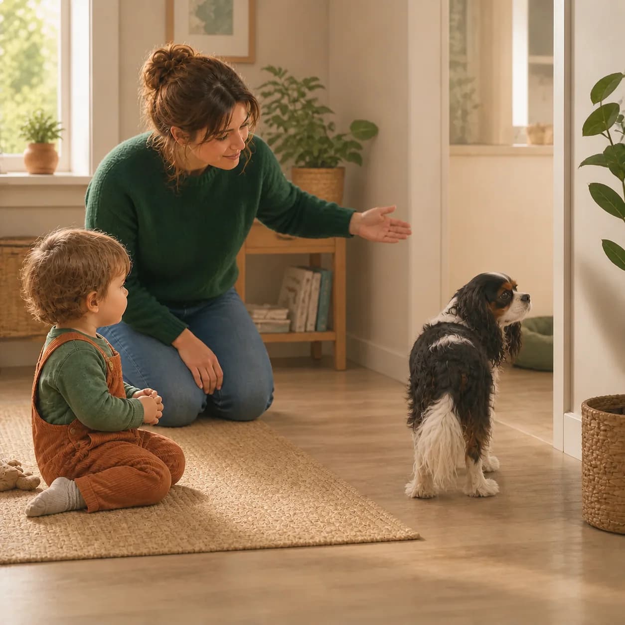 Illustration éditoriale originale créée pour l’article « Le chien et les enfants »