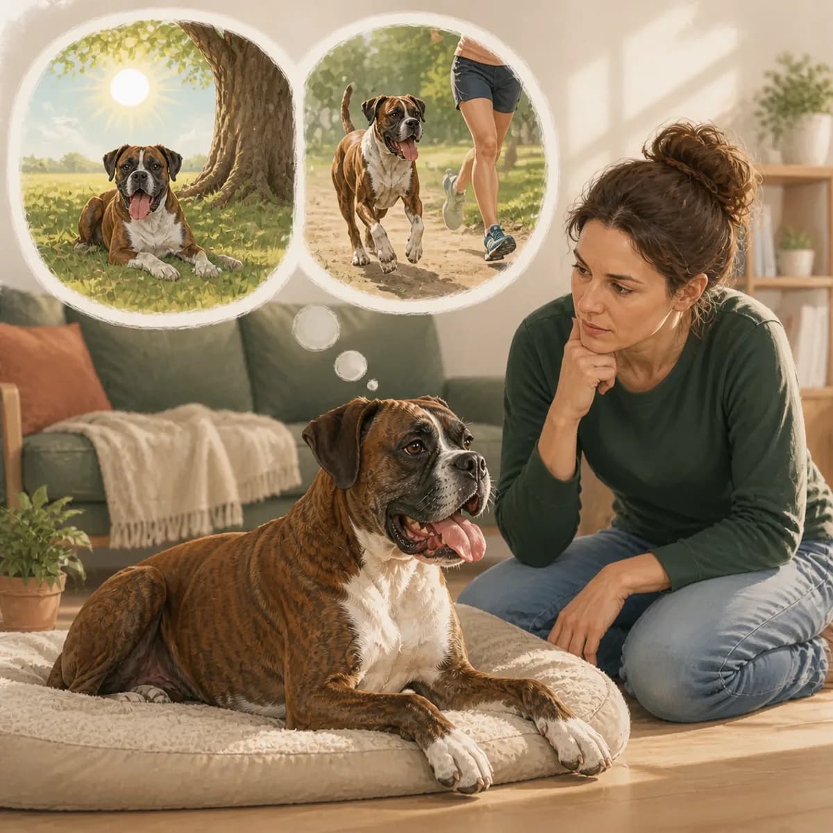 Illustration éditoriale originale créée pour l’article « Mon chien halète beaucoup »