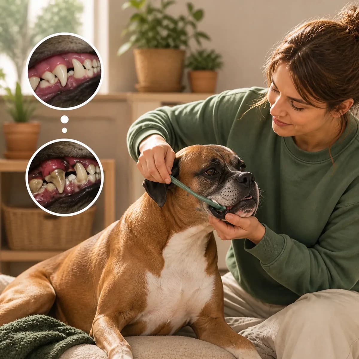Illustration éditoriale originale créée pour l’article « Les dents du chien : ce qui se joue vraiment »