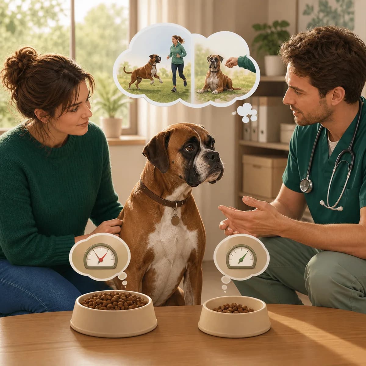 Illustration éditoriale originale créée pour l’article « Stériliser son chien : ce que cela change »