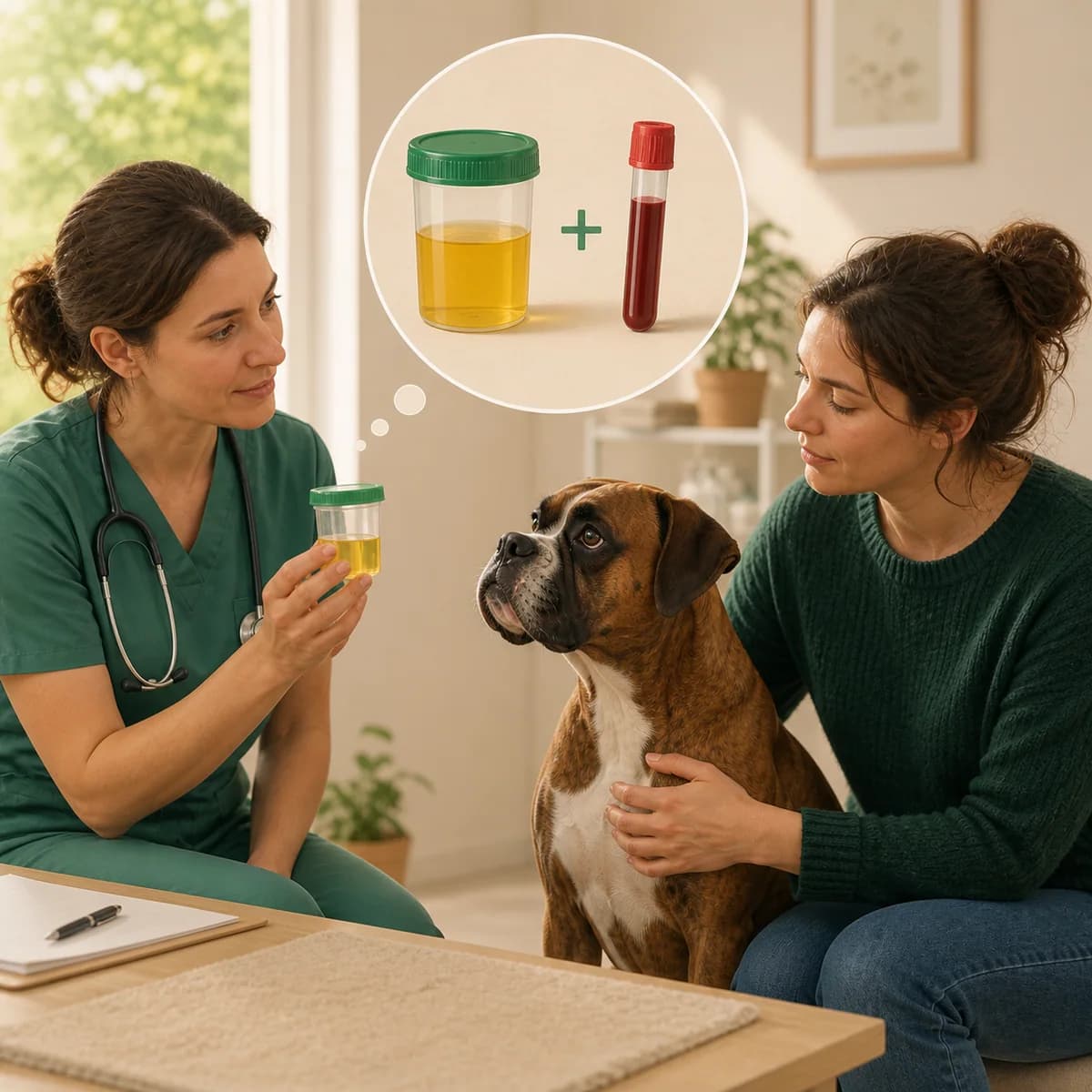 Illustration éditoriale originale créée pour l’article « L’analyse d’urine : ce qu’elle apporte »