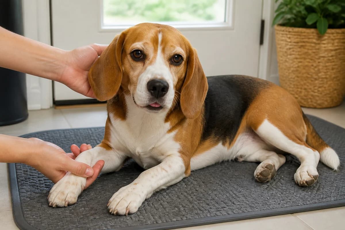 Portrait rapproché d’un beagle pour illustrer le pelage et les soins courants