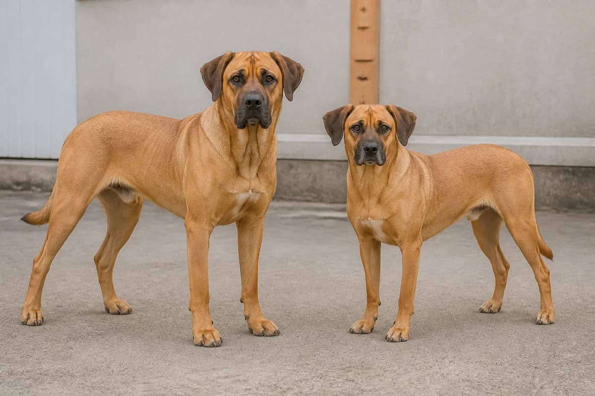 Boxador (Boxer × Labrador) adulte, vue de la silhouette et du gabarit