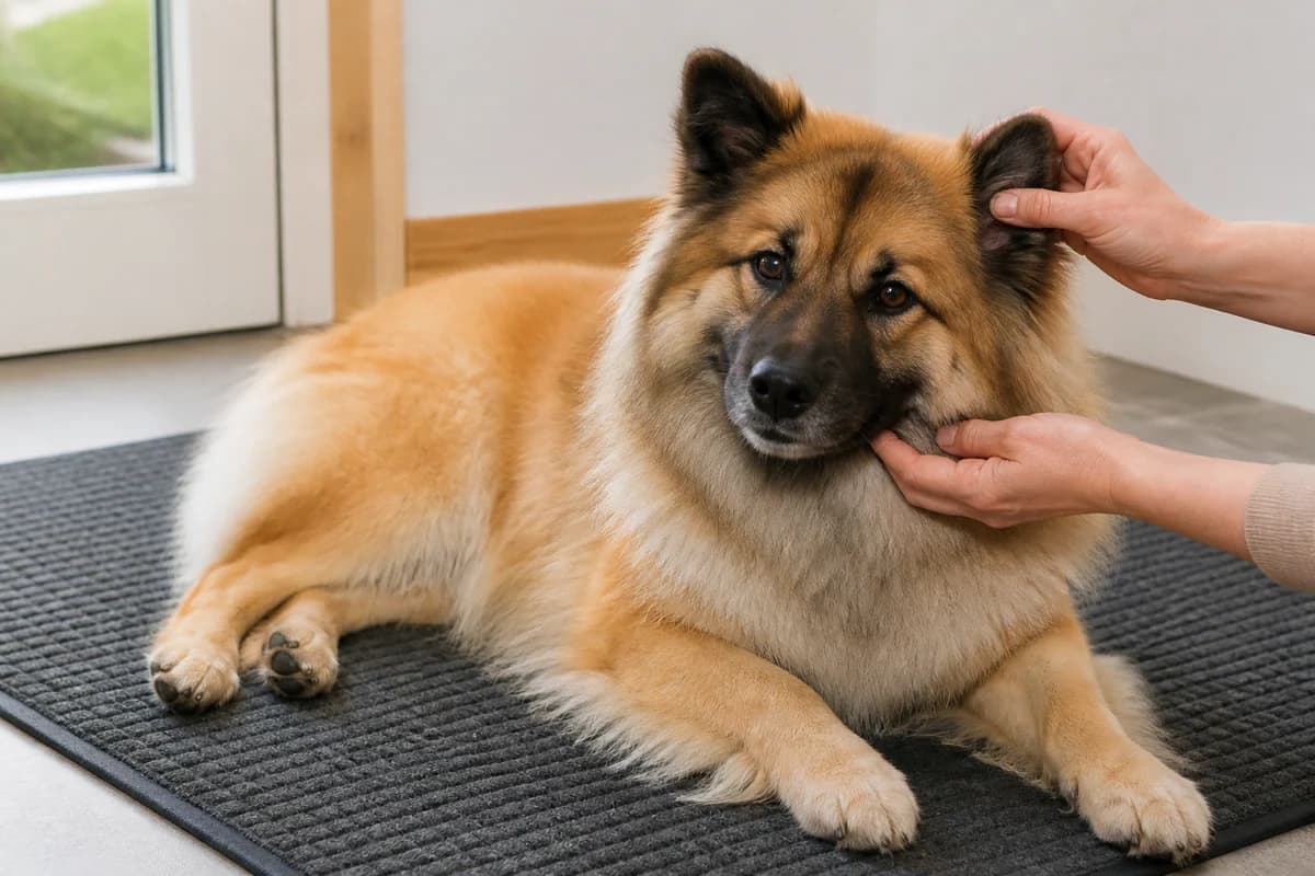 Portrait rapproché d’un eurasier pour illustrer le pelage et les soins courants
