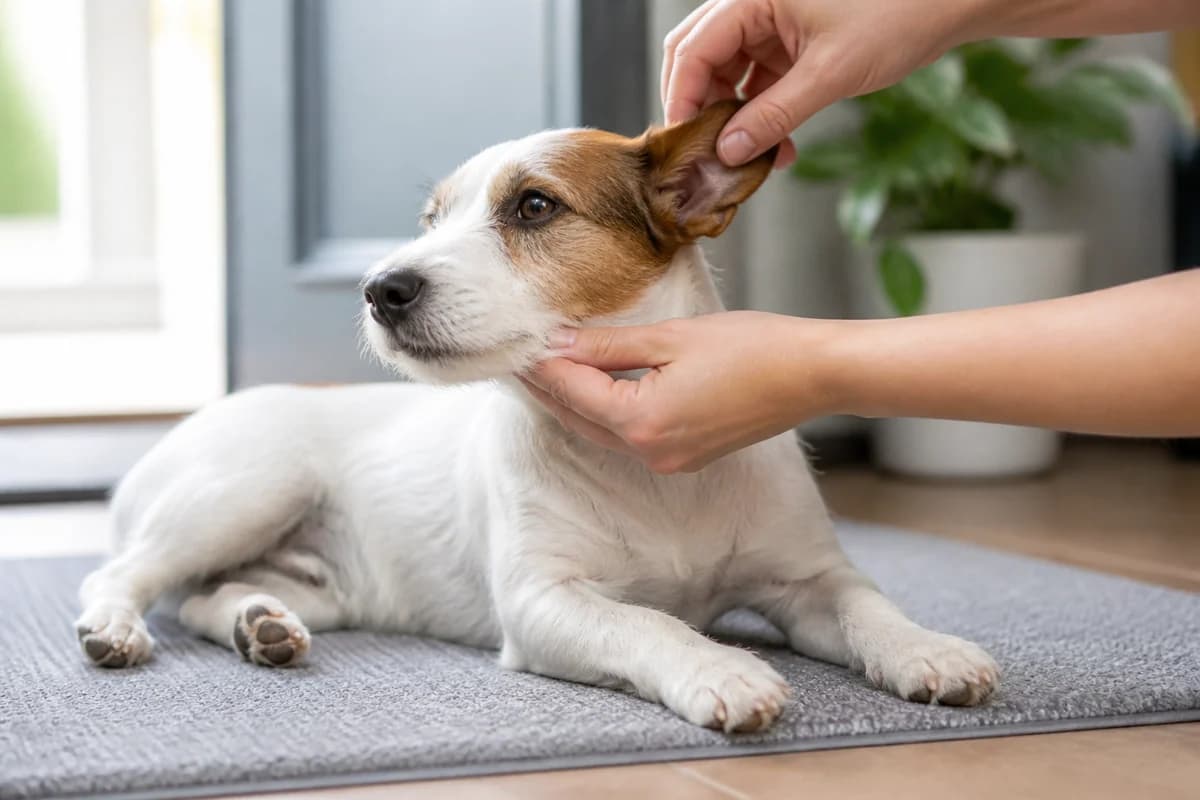 Portrait rapproché d’un jack russell terrier pour illustrer le pelage et les soins courants
