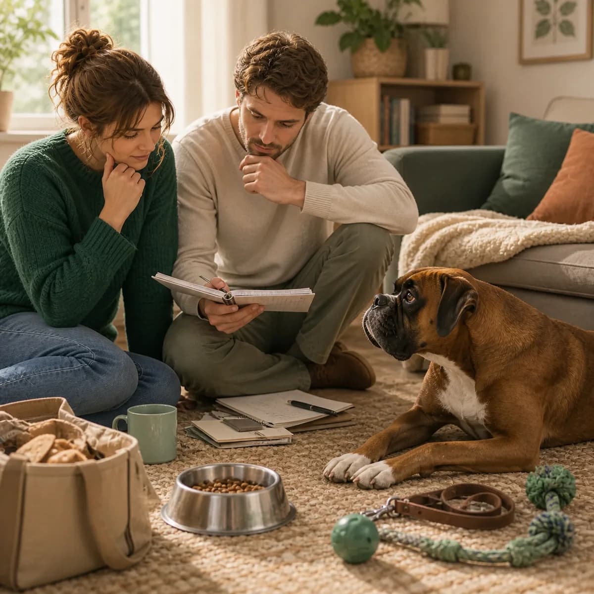 Illustration éditoriale originale créée pour l’article « Suis-je prêt à adopter un chien »