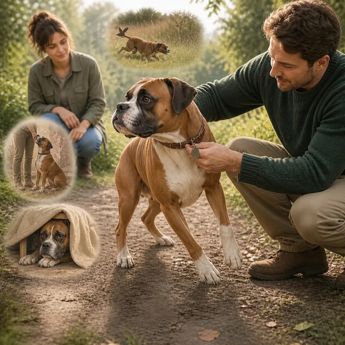 Illustration éditoriale originale créée pour l’article « Le chien qui fugue »