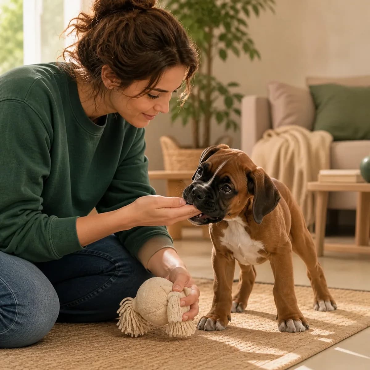 Illustration éditoriale originale créée pour l’article « Le chiot qui mordille les mains »
