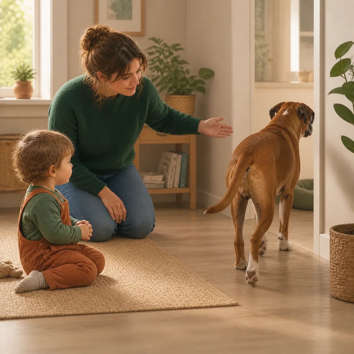 Illustration éditoriale originale créée pour l’article « Le chien et les enfants »